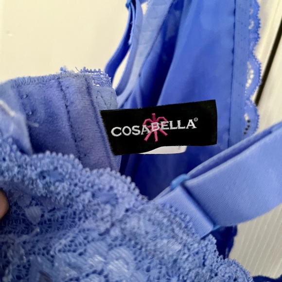 Cosabella Curvy Plungie Never Say Never Longline Bralette size M EUC - Picture 9 of 11